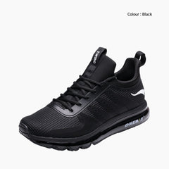 Black Shock Absorbtion, Damping Cushion : Running Shoes for Men : Gatee - 0831GtM