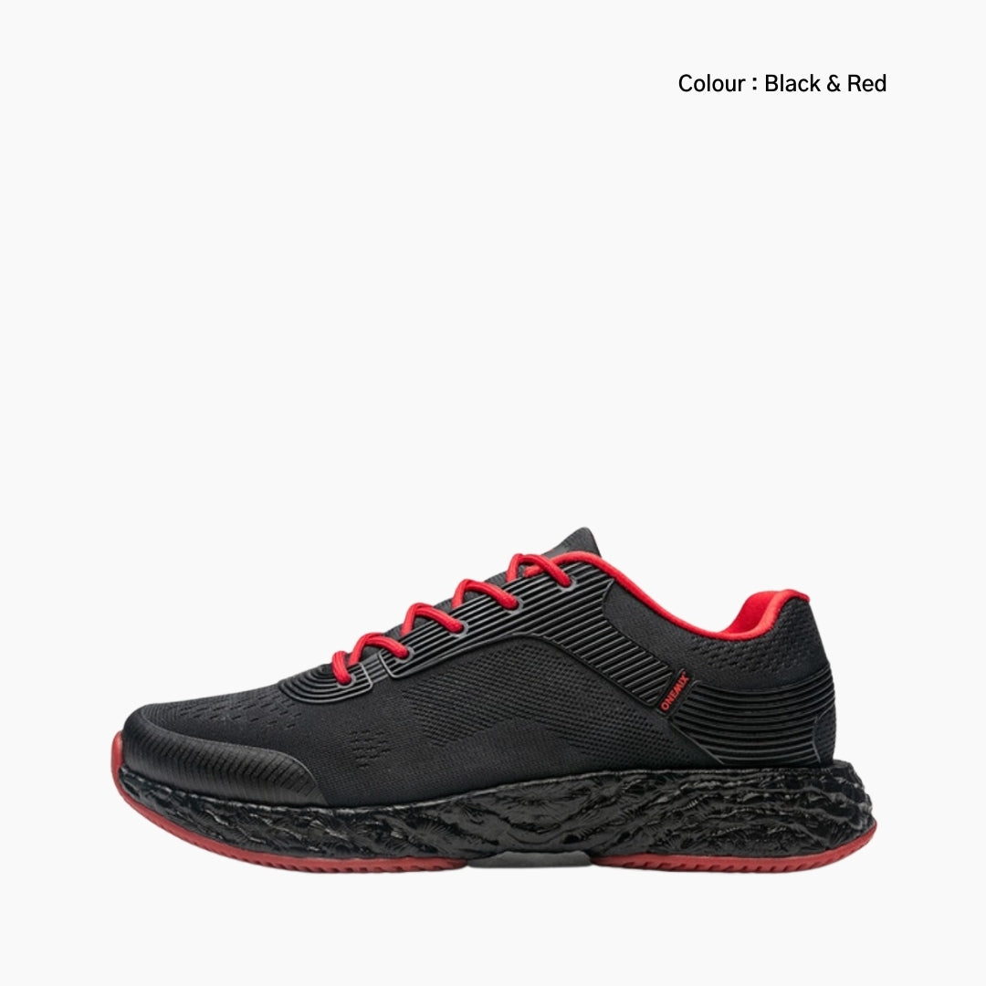 Black & Red Antiskid, Light : Running Shoes for Men : Gatee - 0836GtM