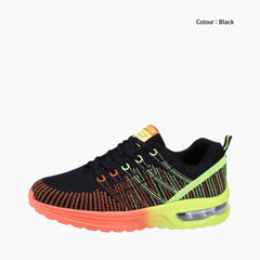 Black Cushioning, Shock Absorption : Running Shoes for Women : Gatee - 0848GtF