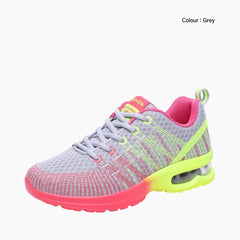 Grey Cushioning, Shock Absorption : Running Shoes for Women : Gatee - 0848GtF