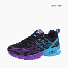 Purple Cushioning, Shock Absorption : Running Shoes for Women : Gatee - 0848GtF