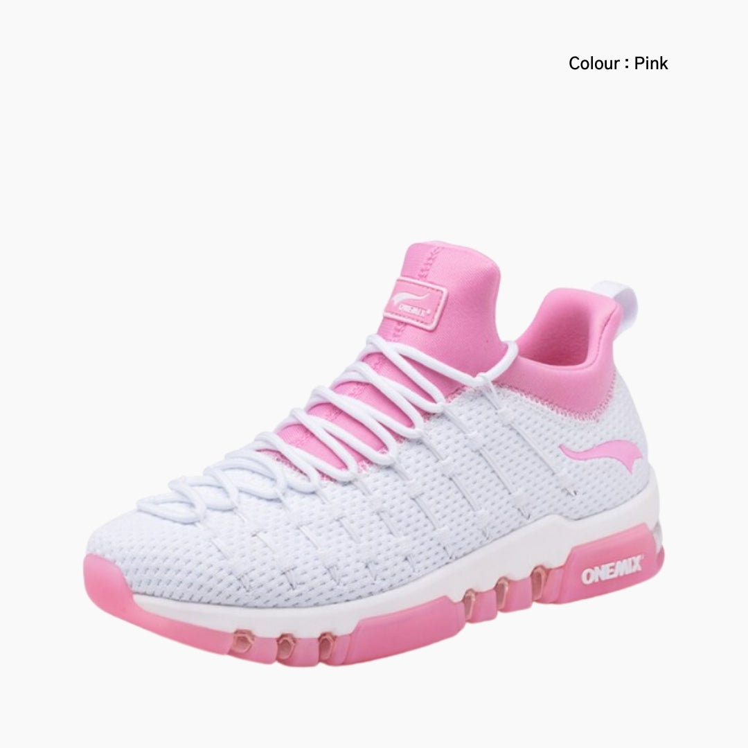 Pink Breathable, Height Increasing : Running Shoes for Women : Gatee - 0862GtF